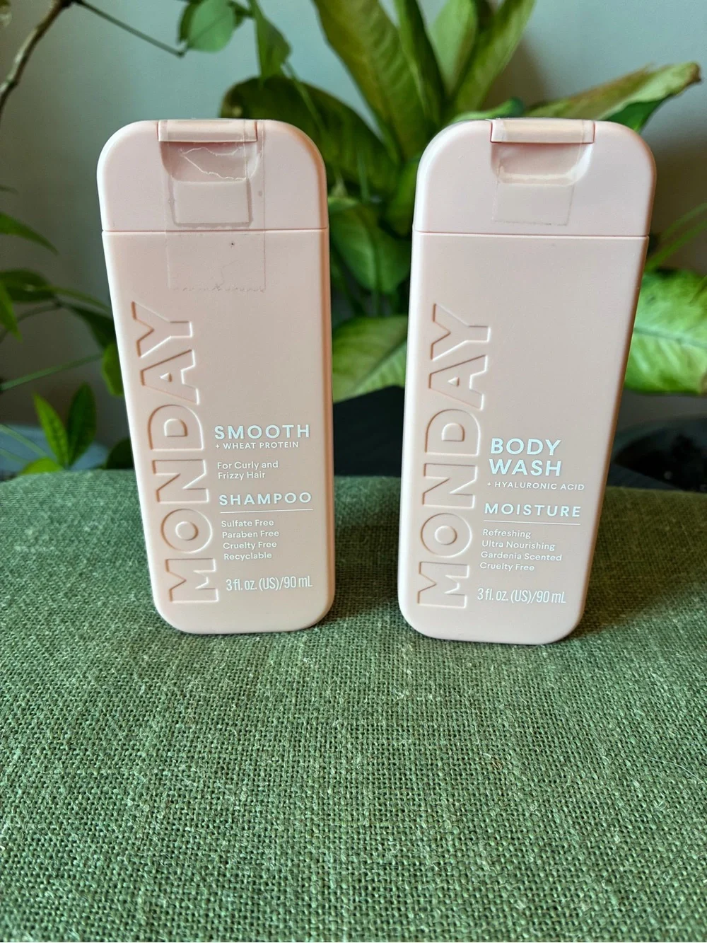 Monday Haircare Smooth Shampoo + Moisture Body Wash Travel Size Duo